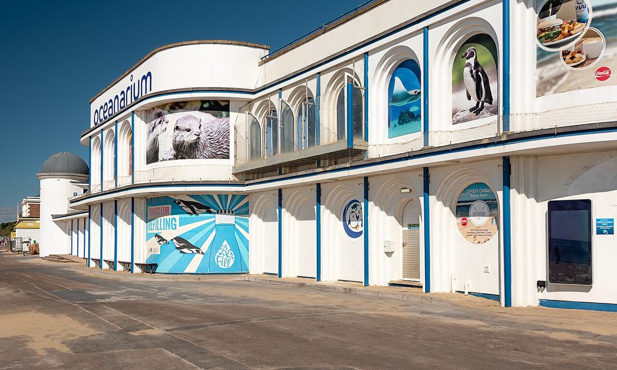 The exterior of Bournemouth Oceanarium The exterior of Bournemouth Oceanarium