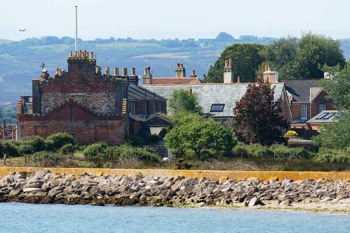 The shore and landscape of Brownsea Island The shore and landscape of Brownsea Island