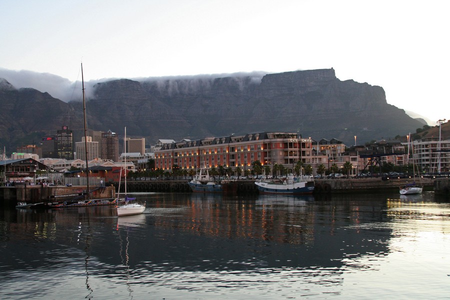 Cape Grace Hotel beside the harbour in Cape Town