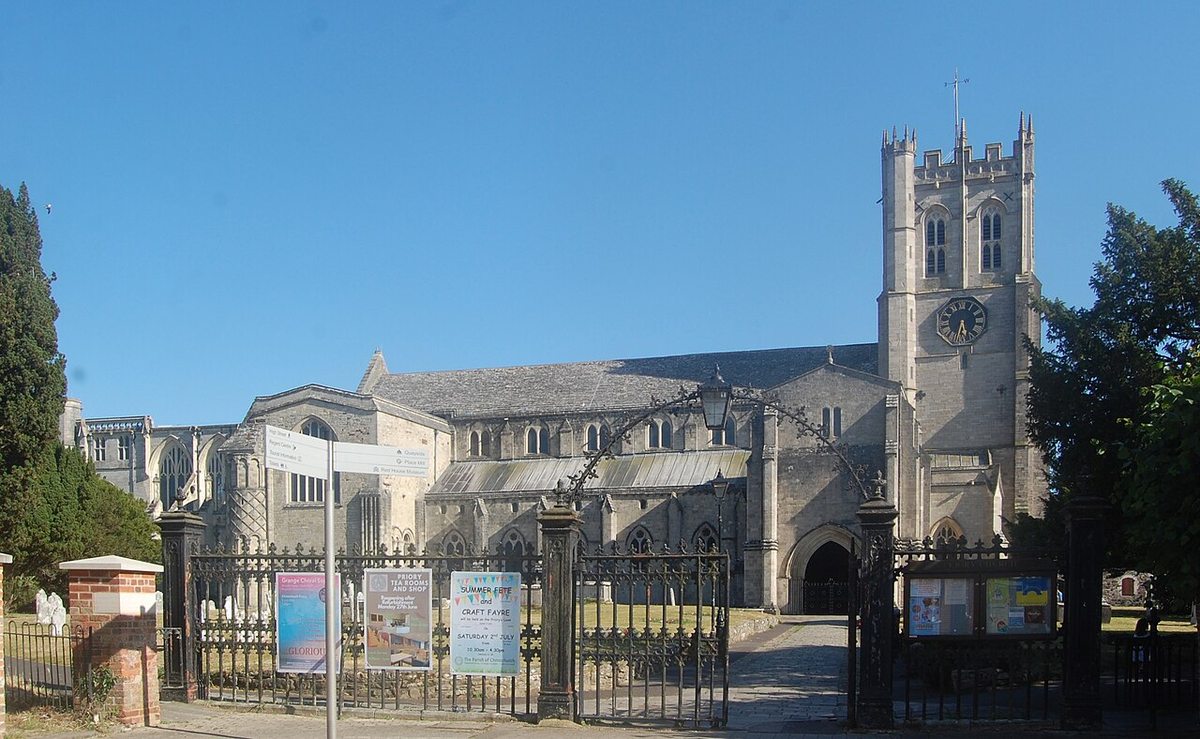 Christchurch Priory, a possible day-trip focus east of Bournemouth Christchurch Priory, a possible day-trip focus east of Bournemouth