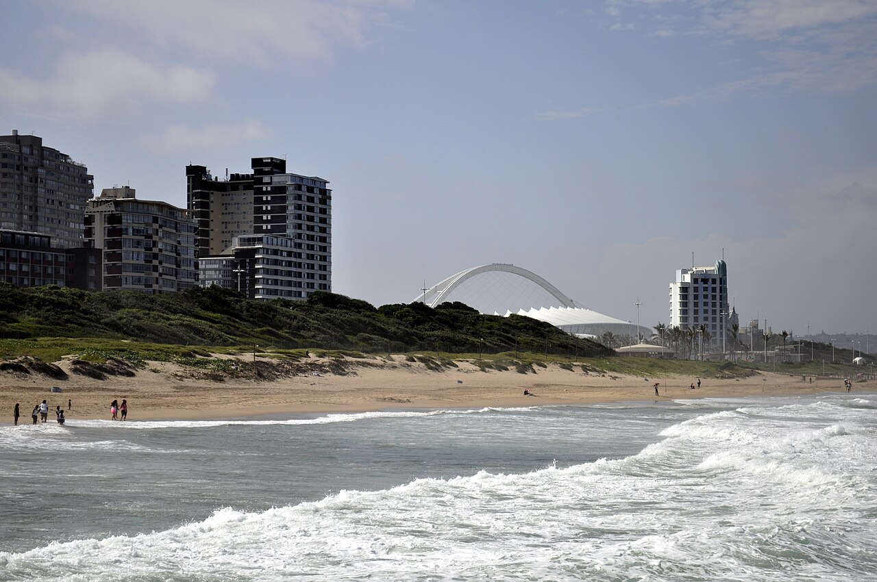 Durban beachfront on the Indian Ocean Durban beachfront on the Indian Ocean