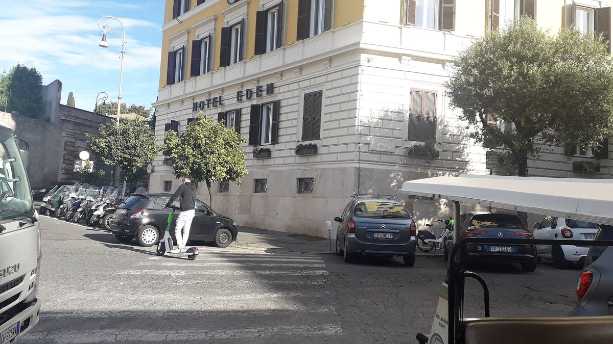 Hotel Eden exterior and street entrance in Rome Hotel Eden exterior and street entrance in Rome