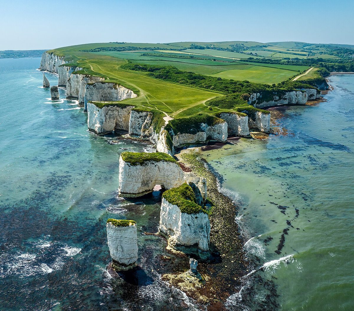 Old Harry Rocks on the Purbeck coast near Studland Old Harry Rocks on the Purbeck coast near Studland