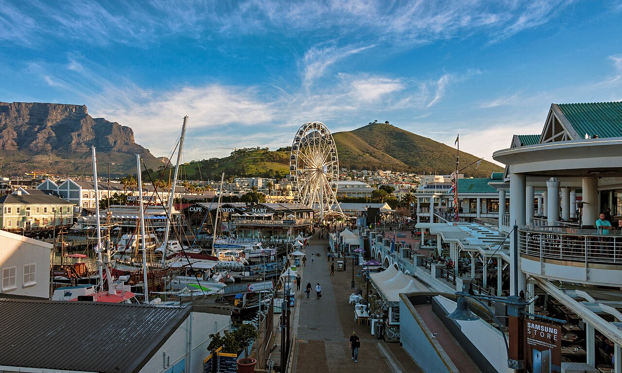 The V&A Waterfront from a Victoria Wharf balcony