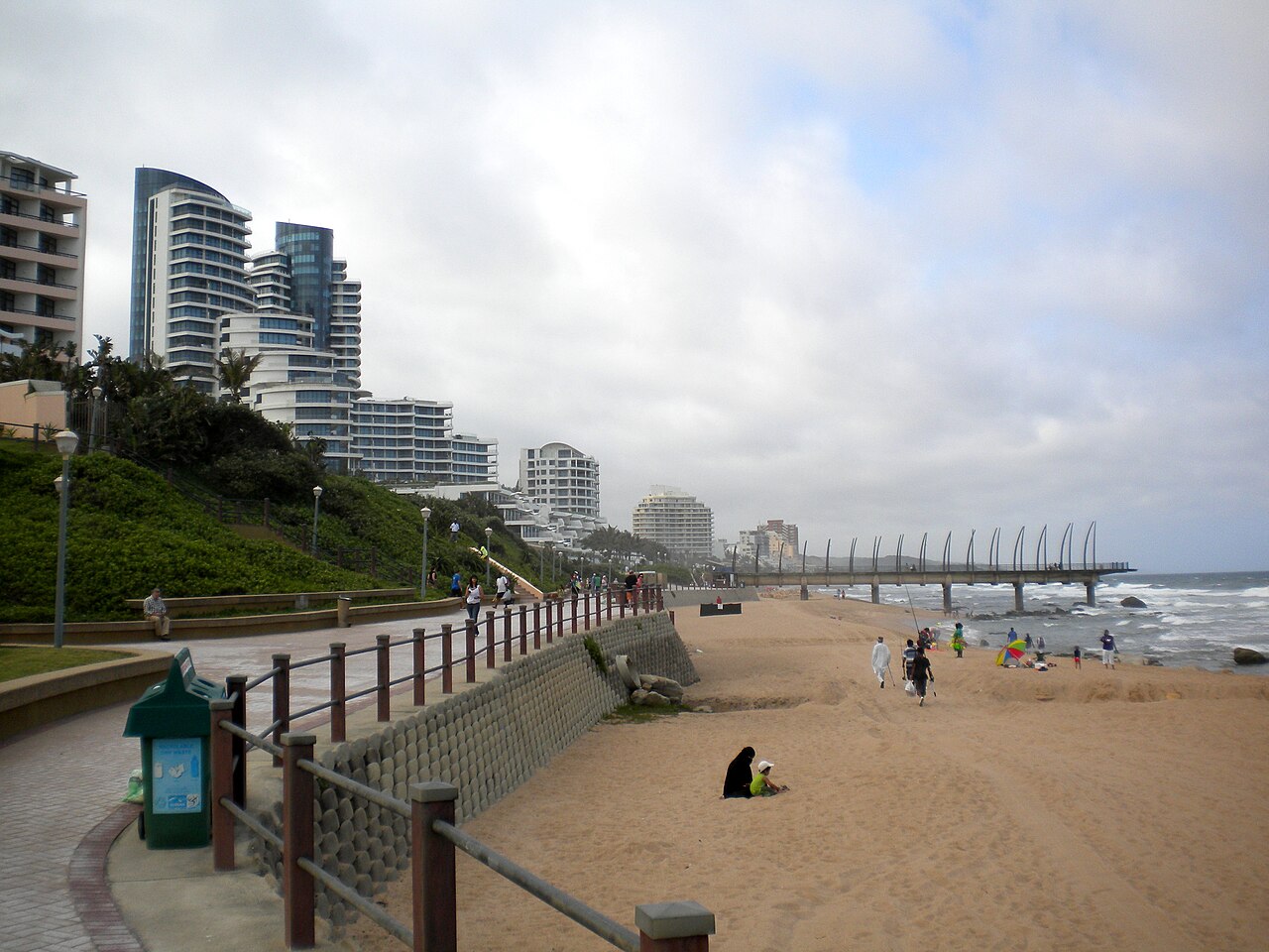 uMhlanga beach and its pier uMhlanga beach and its pier