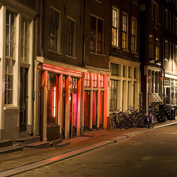 Red Light District In Amsterdam, Netherlands
