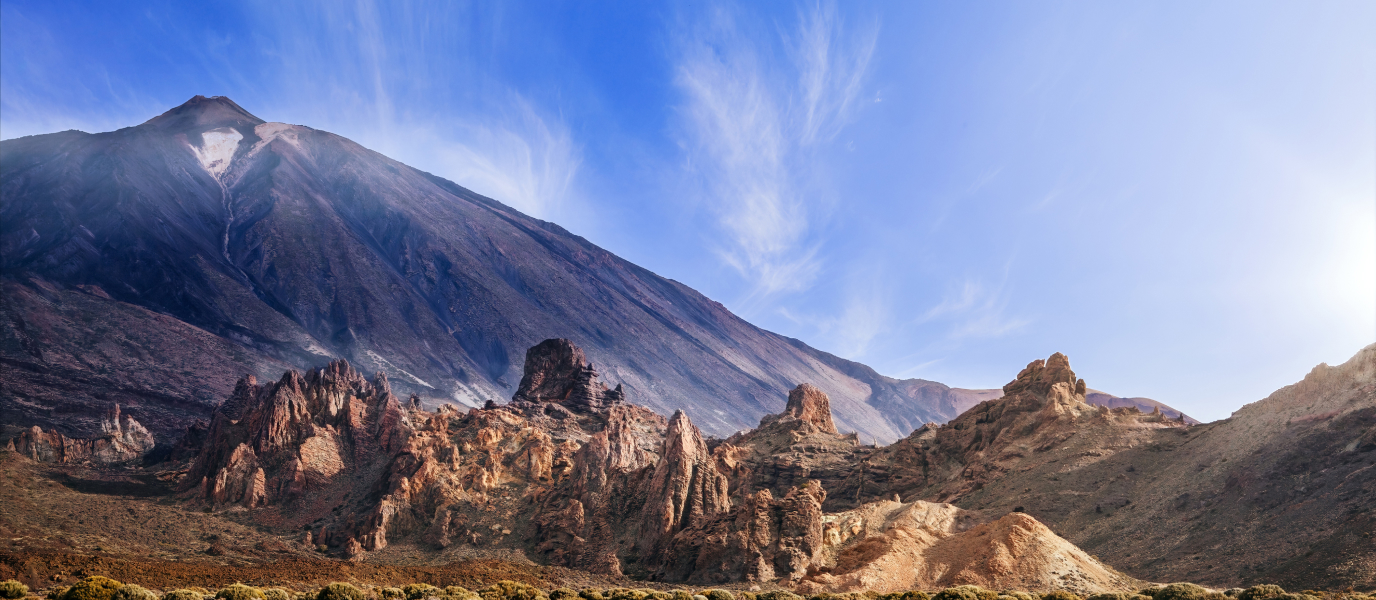 Panoramic view of Mount Teide National Park in Tenerife