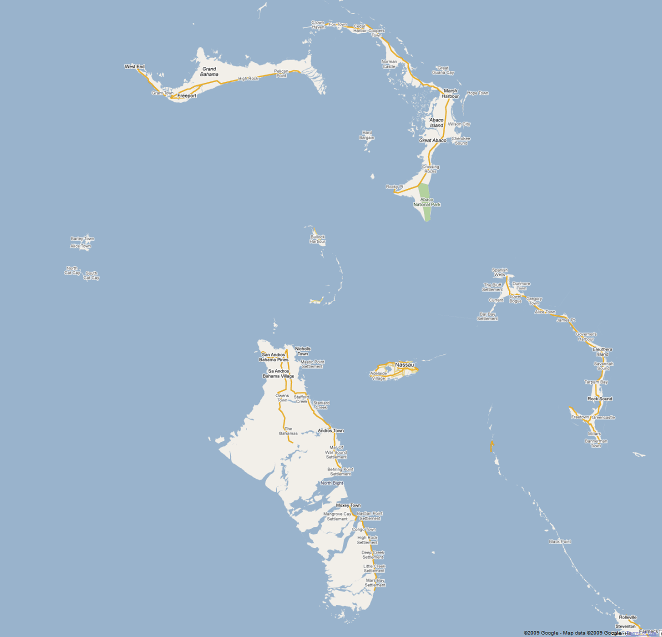 Bahamas Map