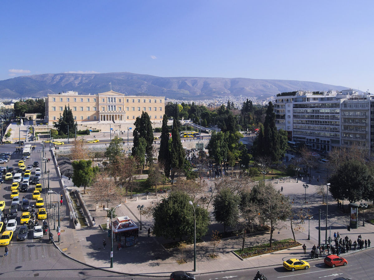 The centre around Syntagma Square. The centre around Syntagma Square.