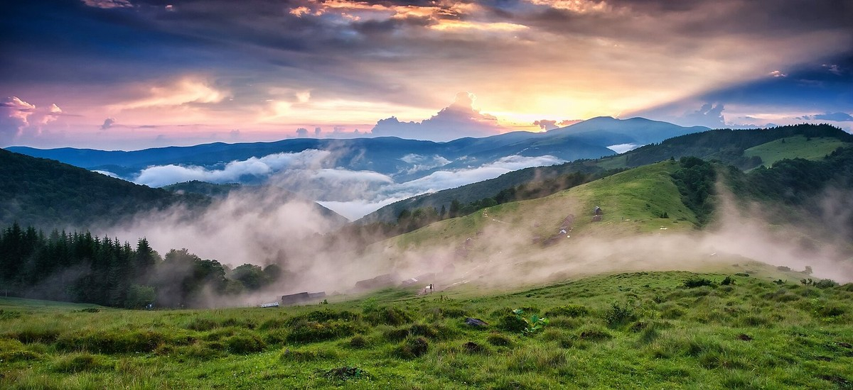 Carpathian Biosphere Reserve landscape after a thunderstorm Carpathian Biosphere Reserve landscape after a thunderstorm