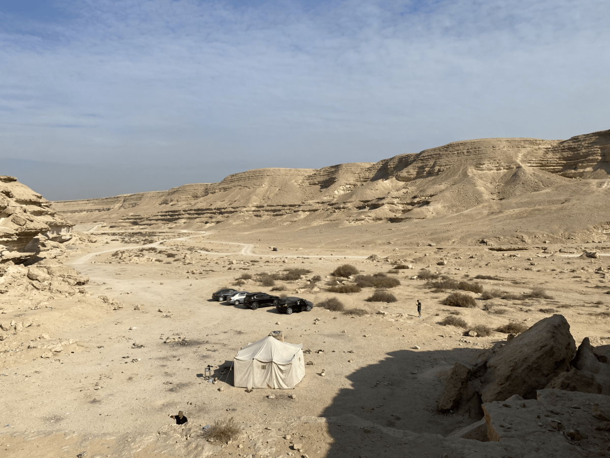 Limestone valley landscape in Wadi Degla Protectorate Limestone valley landscape in Wadi Degla Protectorate