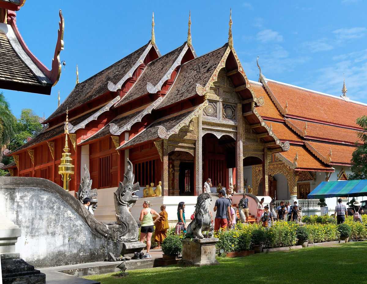 Wat Phra Singh in Chiang Mai. Wat Phra Singh in Chiang Mai.