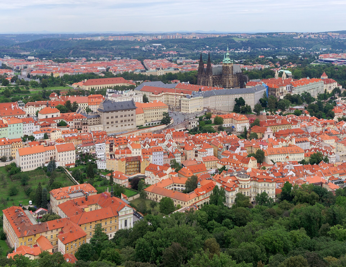 Prague’s castle-side skyline