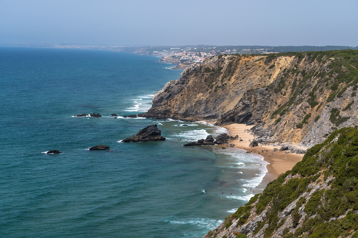 Praia da Adraga and the Atlantic coastline near Colares