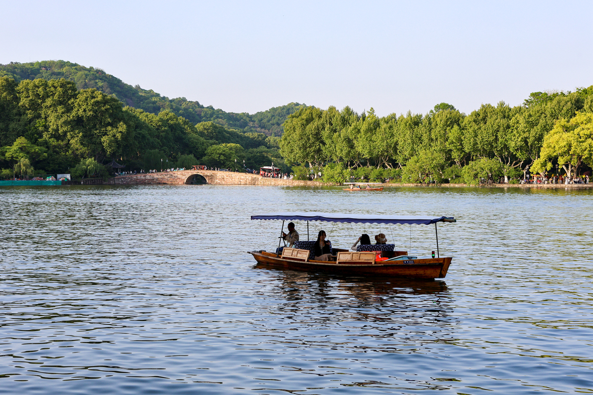 West Lake and surrounding landscape in Hangzhou