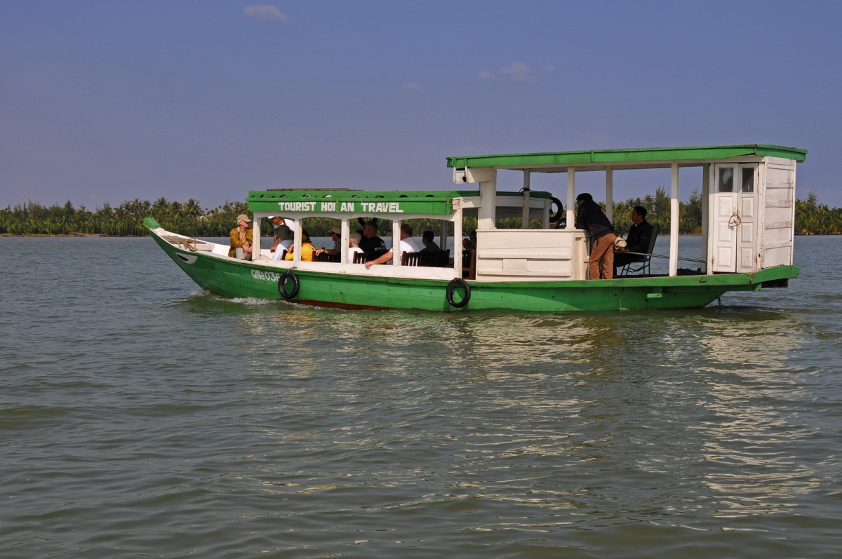 A boat on the Thu Bon River in Hoi An