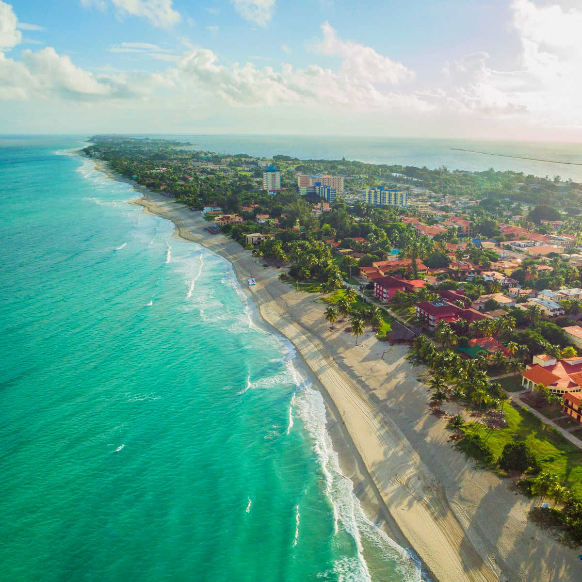 Aerial view of Varadero Beach