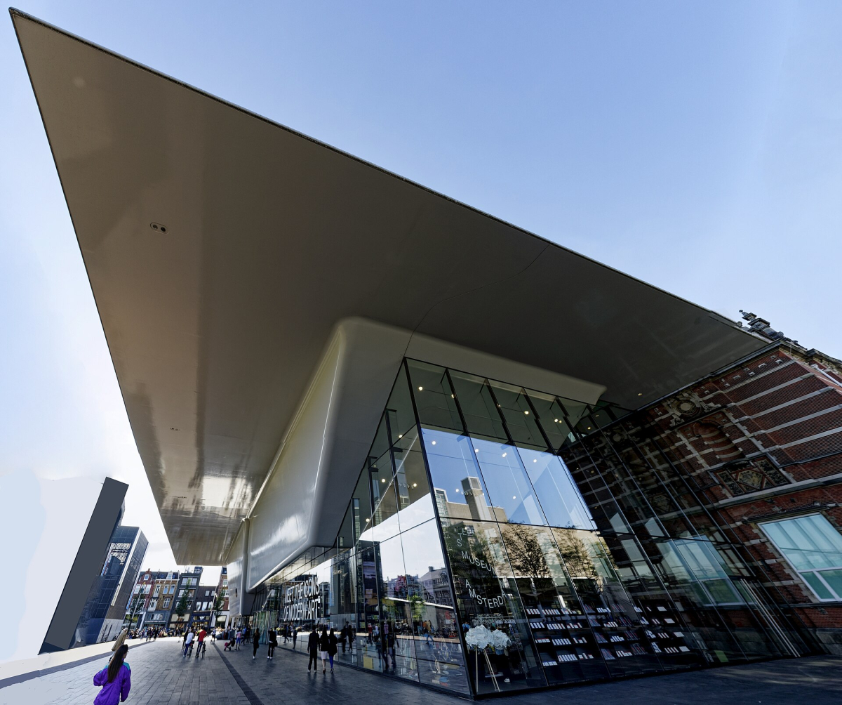 The modern wing of the Stedelijk Museum.