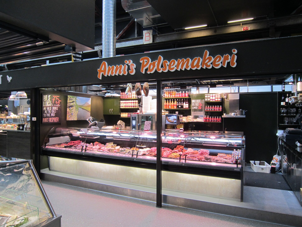 A vendor counter at Mathallen; check today’s traders and menus.