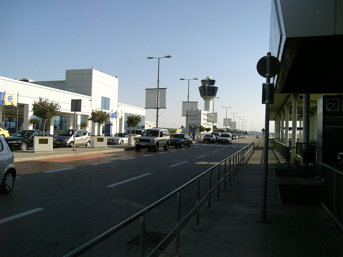 Departures level at Athens International Airport, photographed in 2008. Departures level at Athens International Airport, photographed in 2008.