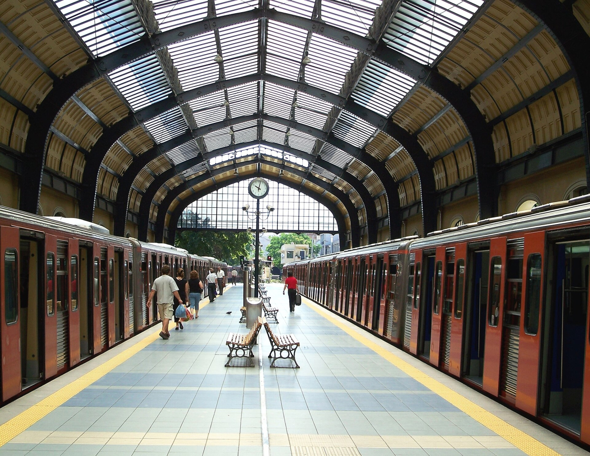 Piraeus metro station on Line 1. Piraeus metro station on Line 1.