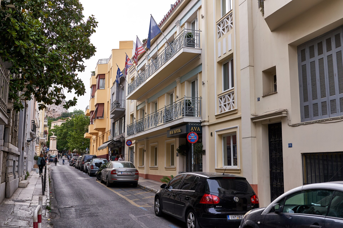 AVA Hotel on Lysikratous Street in Plaka.