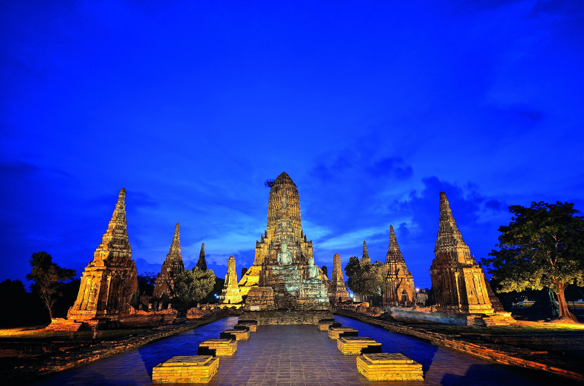 Wat Chaiwatthanaram in Ayutthaya. Wat Chaiwatthanaram in Ayutthaya.