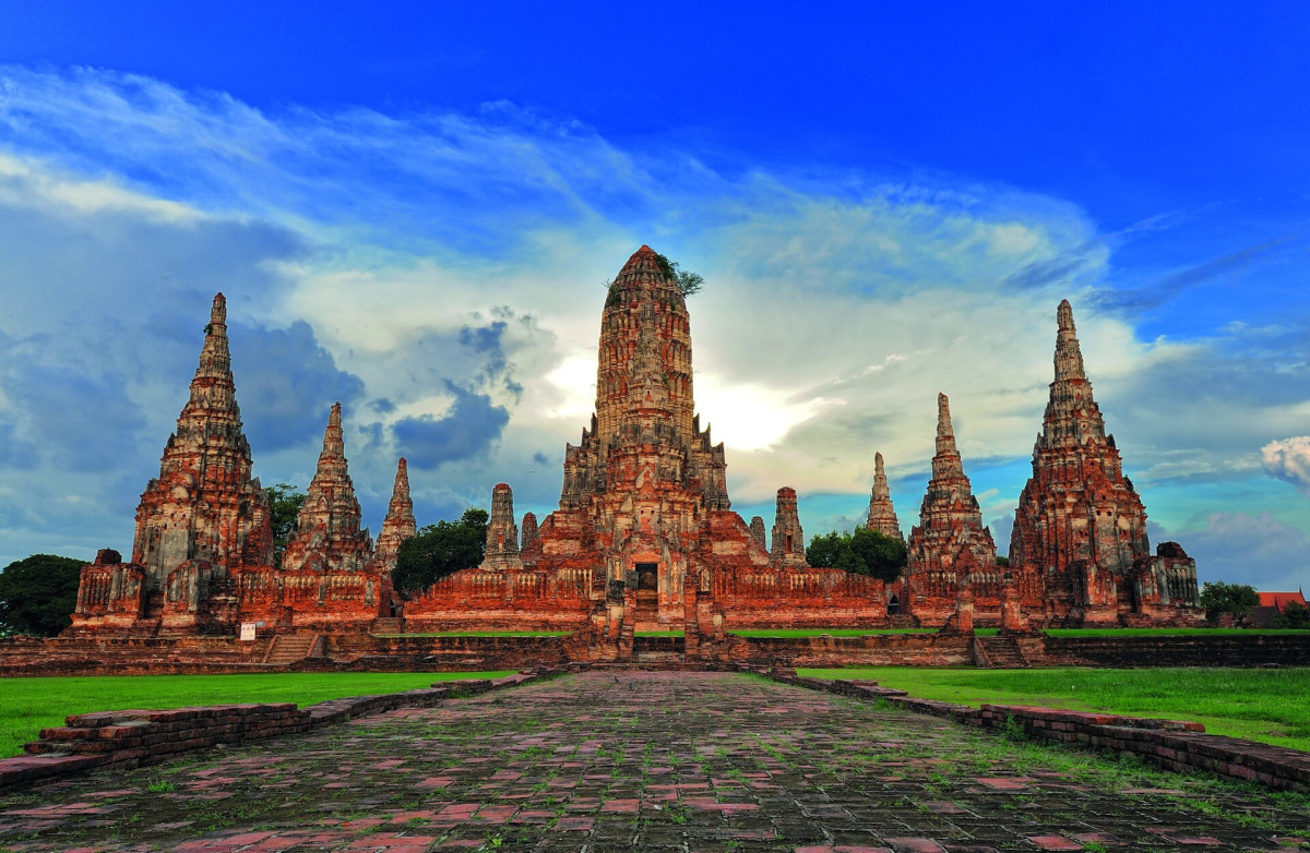 Wat Chaiwatthanaram in Ayutthaya. Wat Chaiwatthanaram in Ayutthaya.