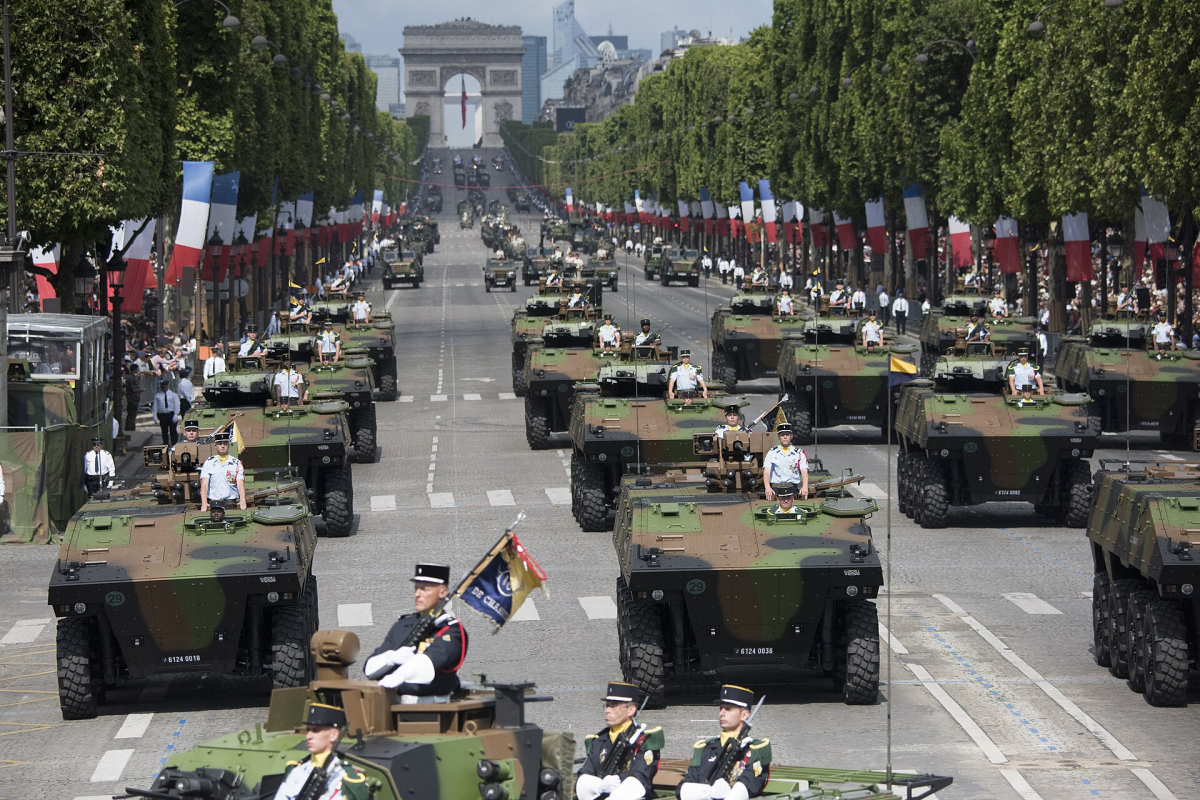 The Bastille Day parade in 2017; future viewing arrangements require a new check.