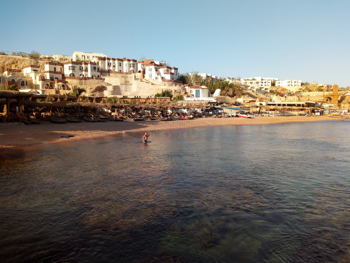 Beach and waterfront buildings in Sharm El Sheikh Beach and waterfront buildings in Sharm El Sheikh