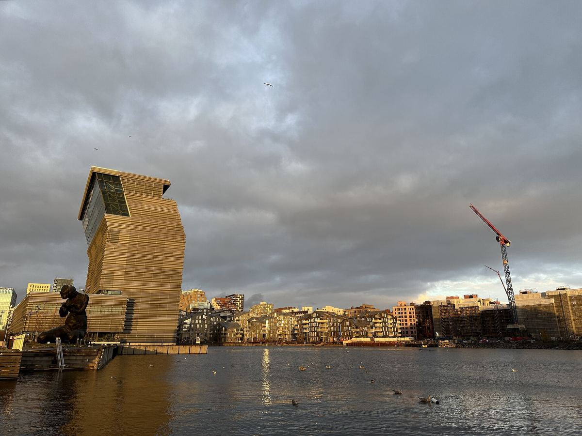MUNCH and the Bjørvika waterfront in November 2025. MUNCH and the Bjørvika waterfront in November 2025.