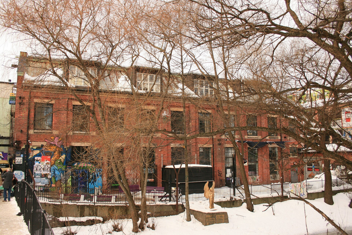 Blå Brenneriveien Oslo: the riverside music venue, photographed in March 2010.