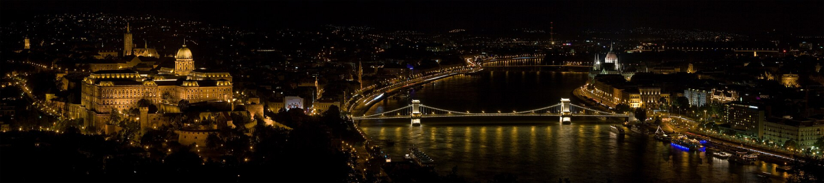 Budapest skyline and the Danube from Gellért Hill Budapest skyline and the Danube from Gellért Hill