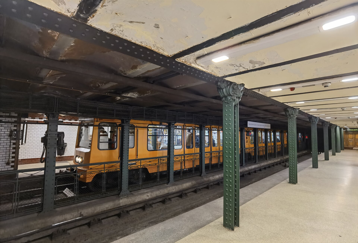 Historic M1 metro station at Bajza utca in Budapest Historic M1 metro station at Bajza utca in Budapest