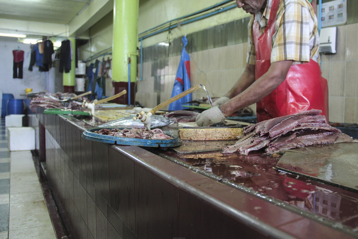 The fish market in Malé The fish market in Malé