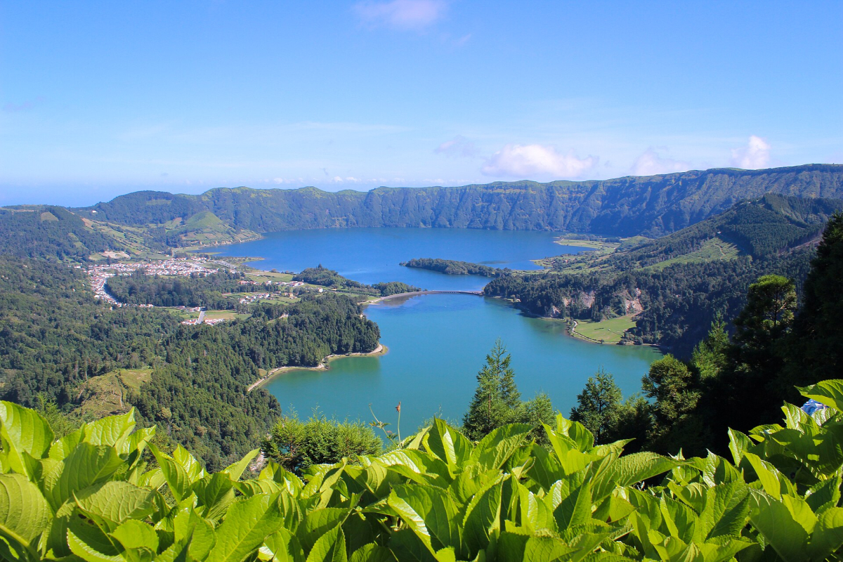 Sete Cidades lake panorama on São Miguel