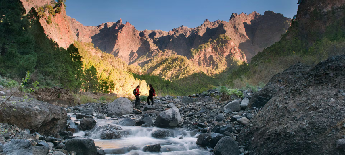 Panoramic view of Caldera de Taburiente National Park in La Palma