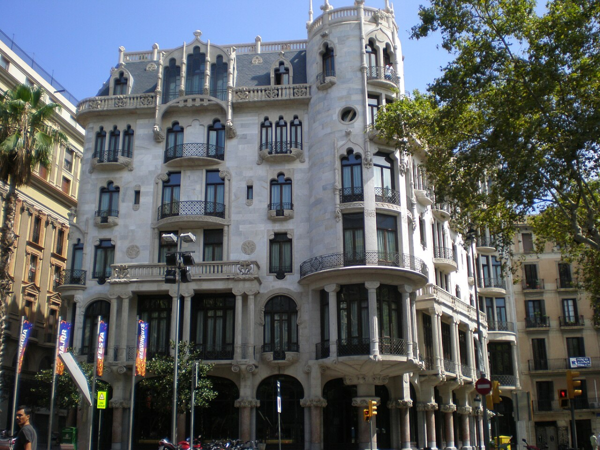 Modernista exterior of Hotel Casa Fuster on Passeig de Gracia