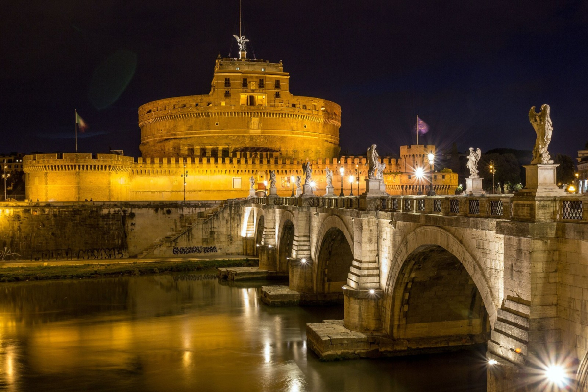 Castel Sant’Angelo beside the Tiber