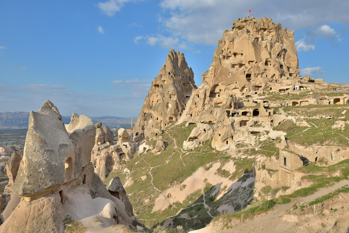 Uçhisar Castle in Cappadocia Uçhisar Castle in Cappadocia