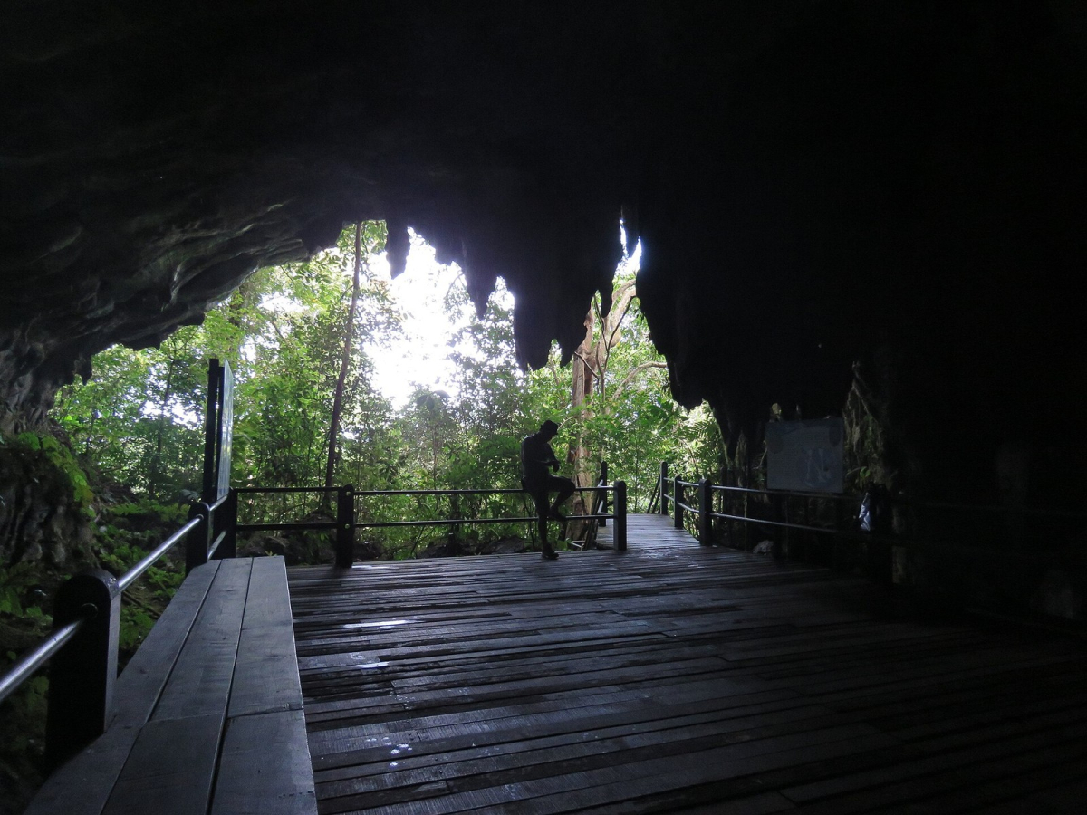A boardwalk inside Cave of the Winds, Gunung Mulu National Park, in April 2025. A boardwalk inside Cave of the Winds, Gunung Mulu National Park, in April 2025.