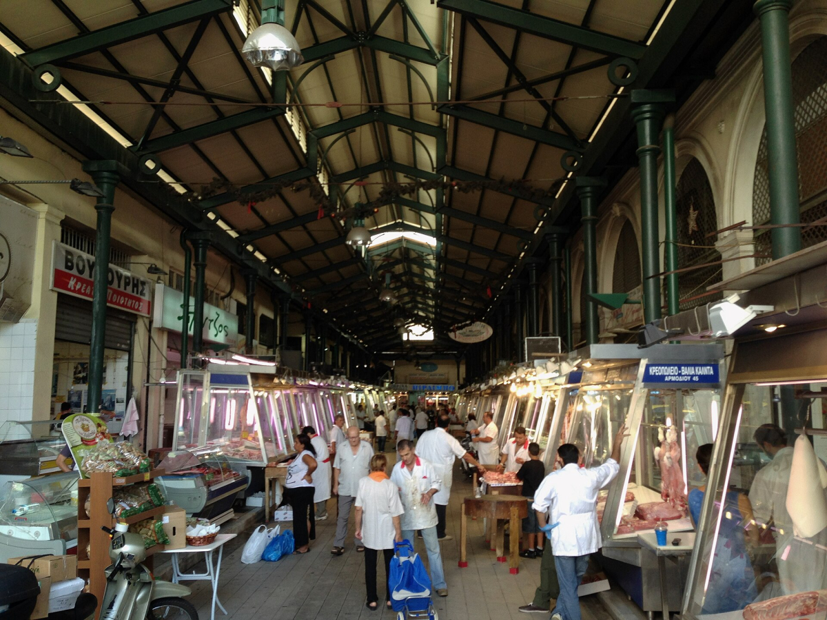 A working aisle of the Central Market. A working aisle of the Central Market.