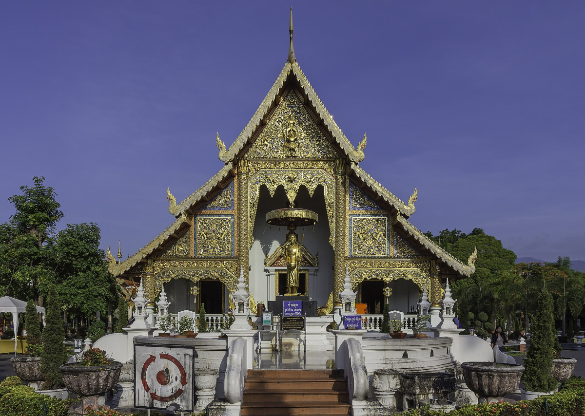 Wat Phra Singh in Chiang Mai. Wat Phra Singh in Chiang Mai.
