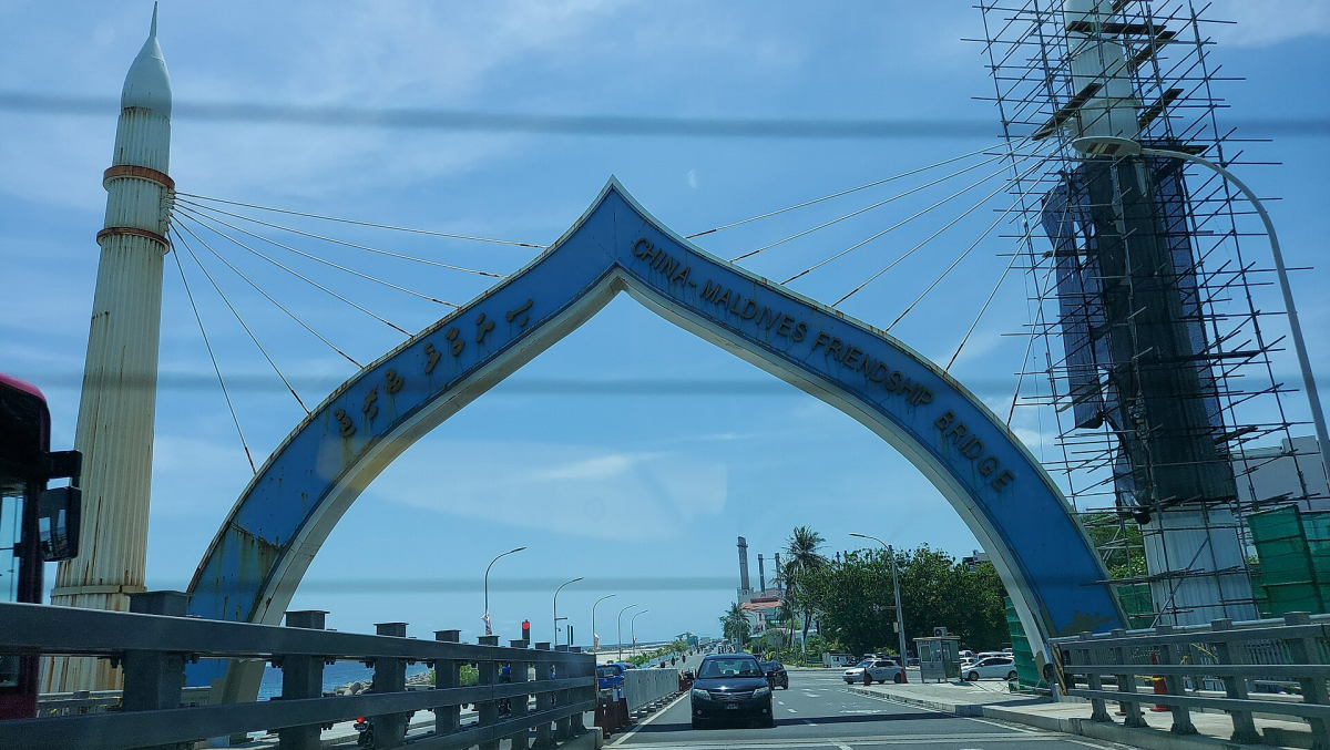 The Sinamalé Bridge in the Maldives The Sinamalé Bridge in the Maldives