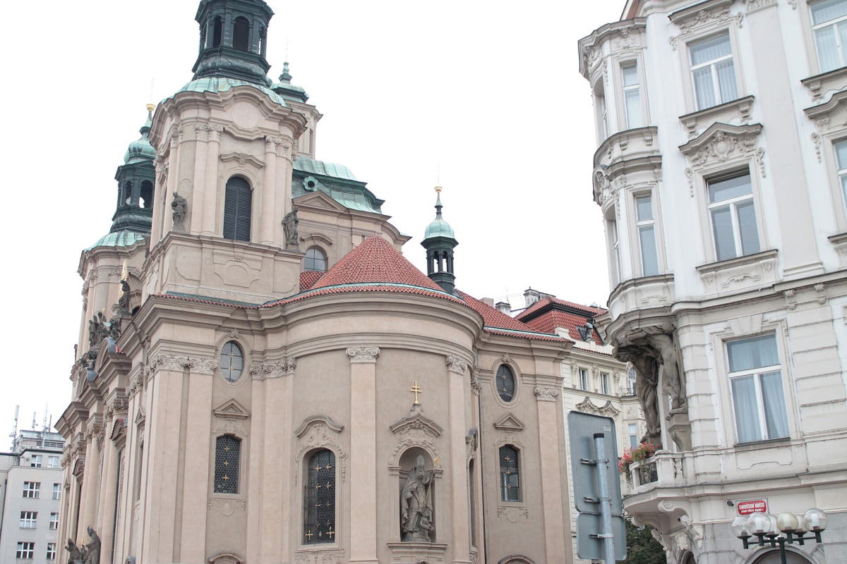 St Nicholas Church on Prague’s Old Town Square St Nicholas Church on Prague’s Old Town Square
