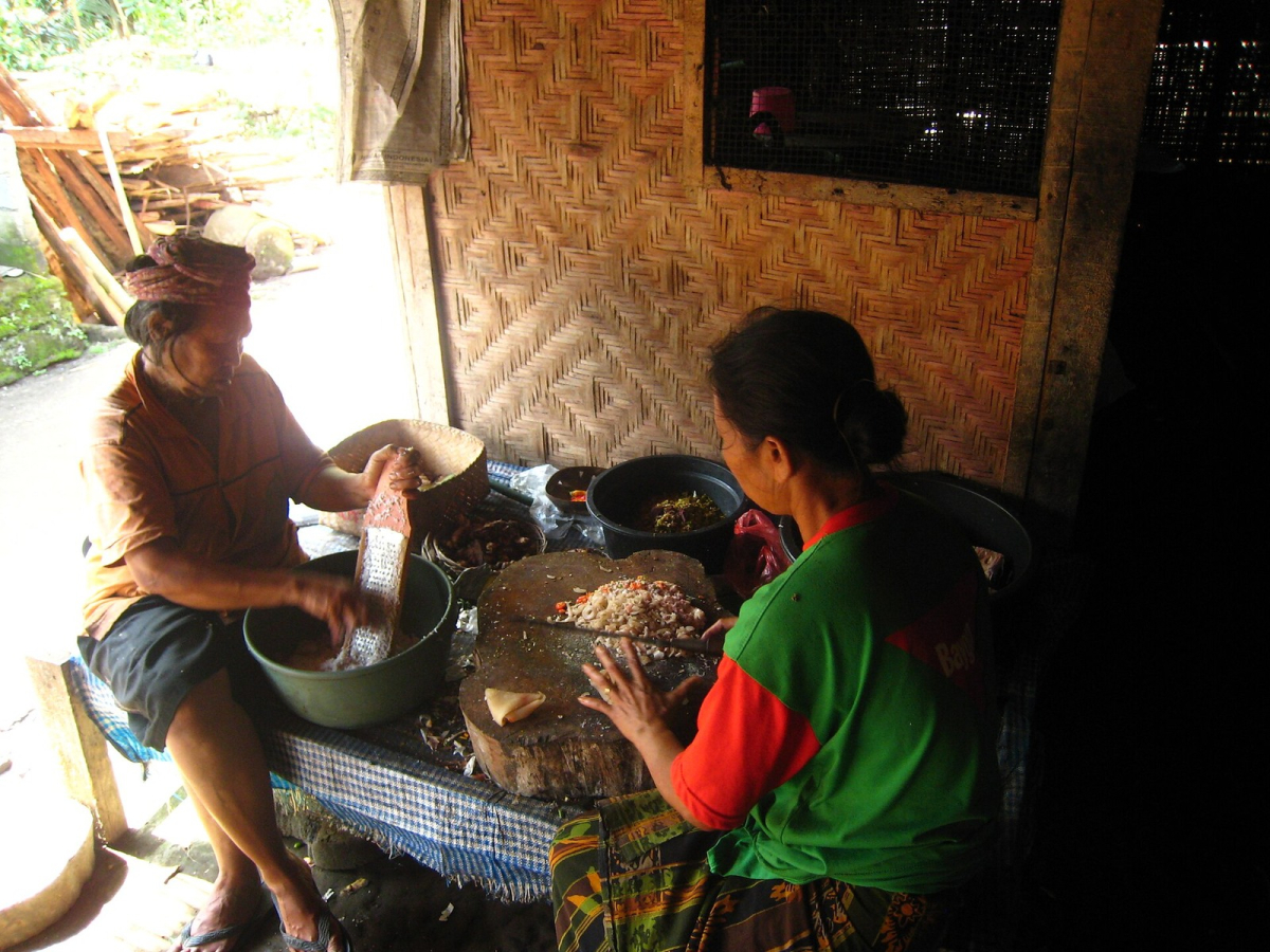 Cooking in Bali