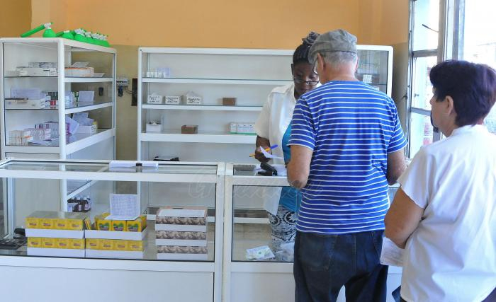 Cuban pharmacy with medical supplies