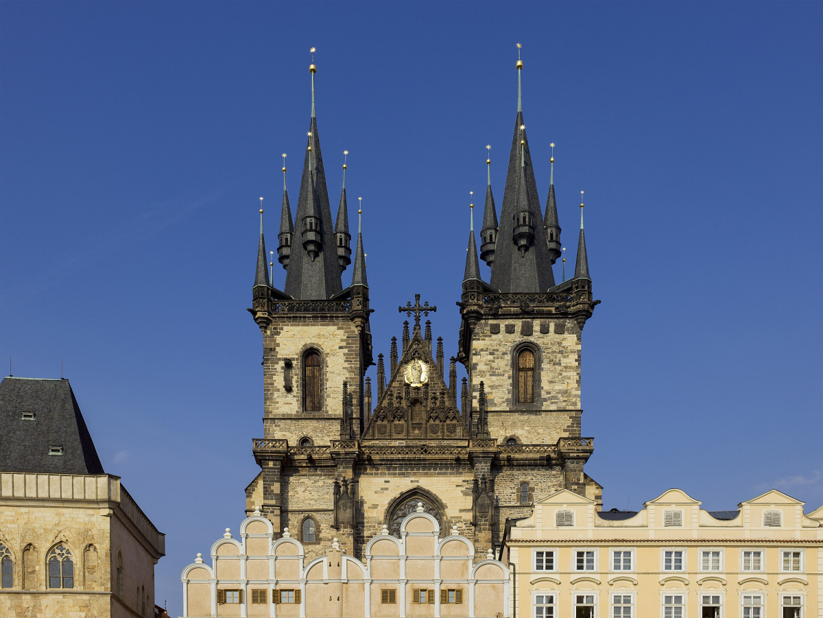 Church of Our Lady before Týn above Prague’s Old Town Square