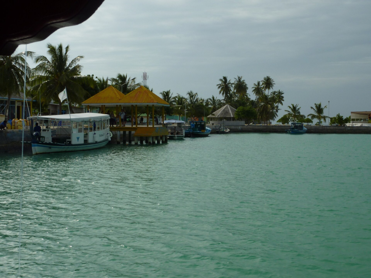 The old harbour at Dharavandhoo in Baa Atoll The old harbour at Dharavandhoo in Baa Atoll