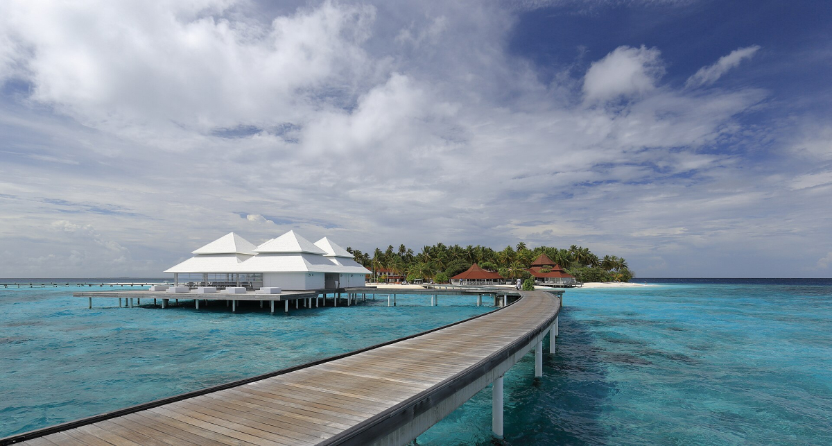 Water villas at Diamonds Thudufushi, photographed in 2017 Water villas at Diamonds Thudufushi, photographed in 2017